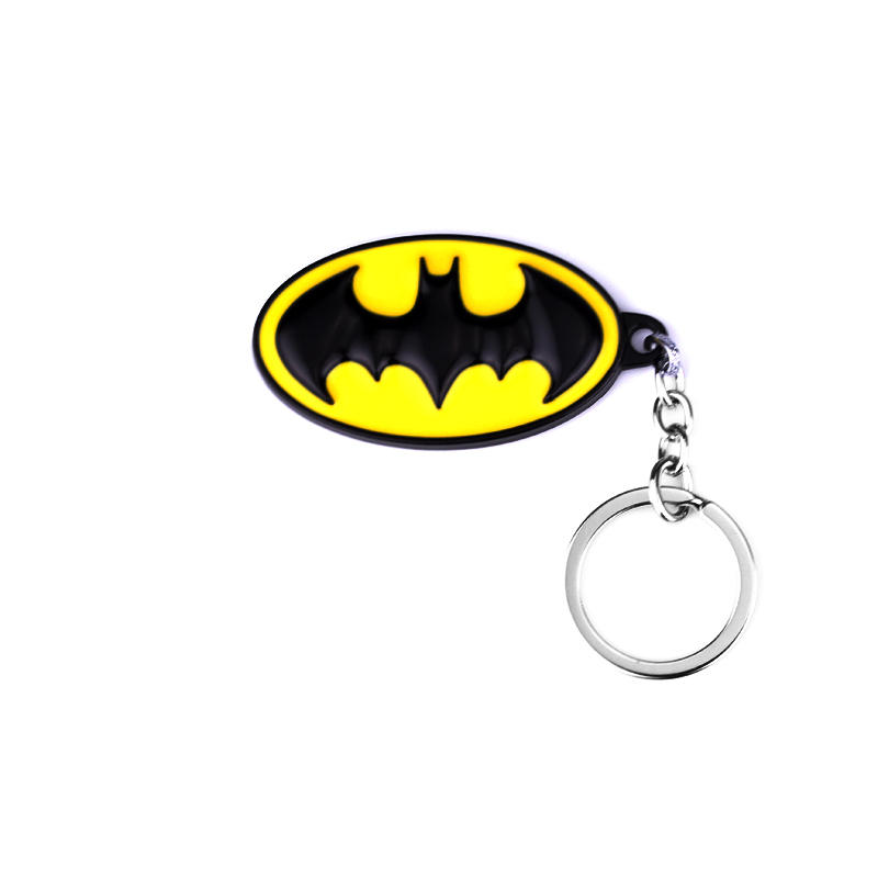 Car Accessories Gifts For Men - Kreatywny czarno-żółty owalny metalowy brelok do