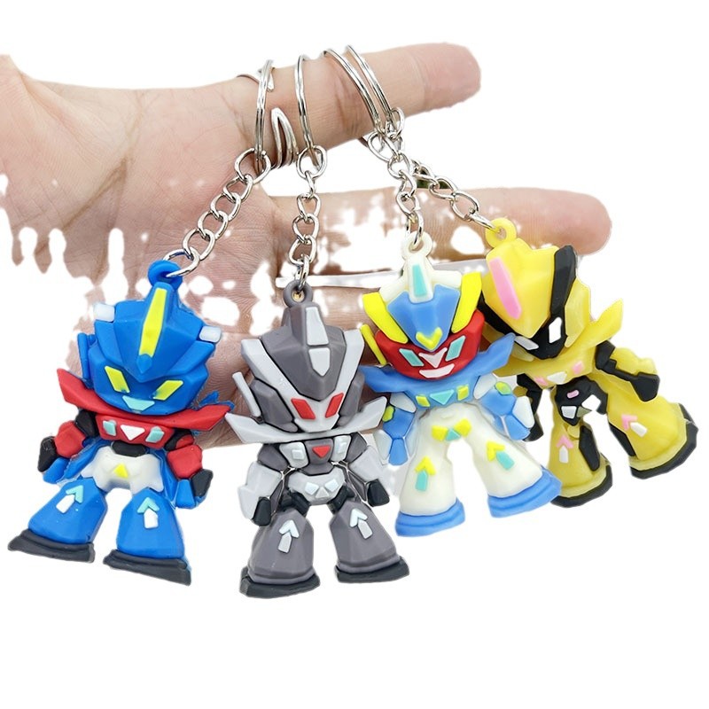 Car Accessories Gifts For Men - Silikonowy brelok Gundam, mini figurka anime