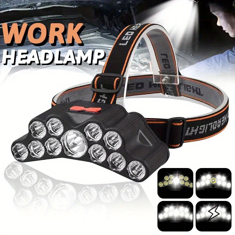 Led Headlight Bulbs - Latarka czołowa LED 11, mocne światło,
