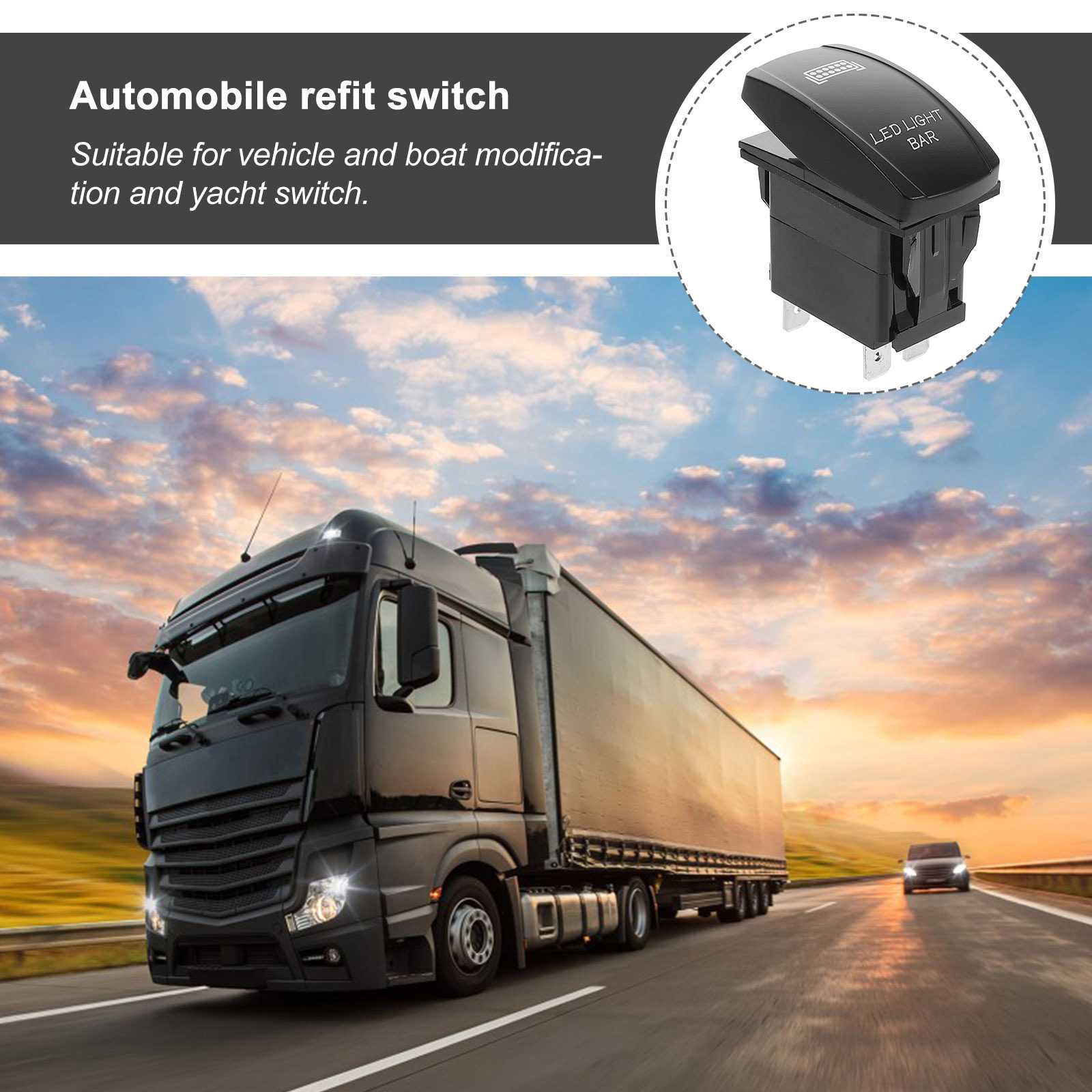 Car Accessories Light - Precyzyjnie wykonany wodoodporny przełącznik do modyfikacji