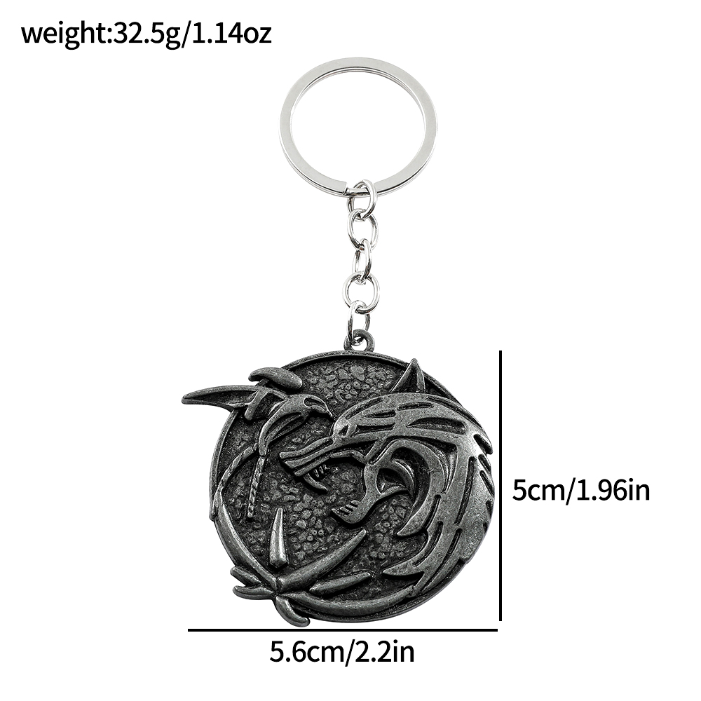 Brelok Vintage z Głową Wilka,  – Car Accessories Gifts For Men recenzja i cena