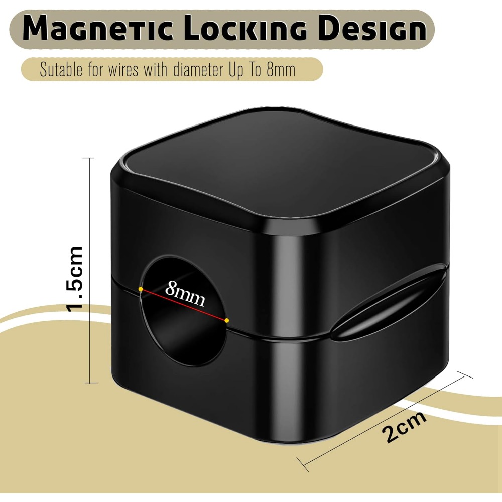 Magnetyczne klipsy do kabli: 1 – Car Cable Organizer recenzja i cena