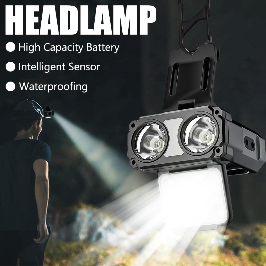 Latarka czołowa LED COB z klip – Led Headlight Bulbs recenzja i cena