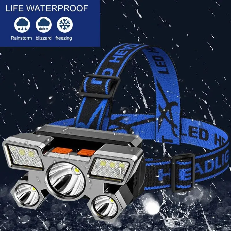 Latarka czołowa z 5 diodami LE – Led Headlight Bulbs recenzja i cena